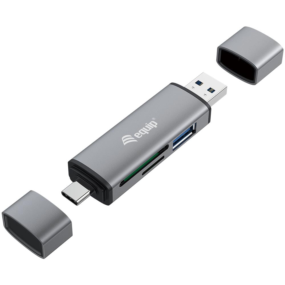 245460 Lettore Di Schede Usb 3.2 Gen 1 (3.1 Gen 1) Type-a /type-c Grigio - Foto 1