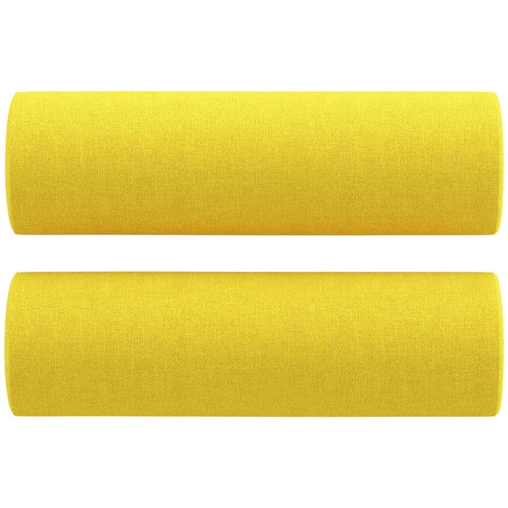 Cuscini Decorativi 2 Pz Giallo Chiaro 15x50 Cm In Tessuto - Foto 2