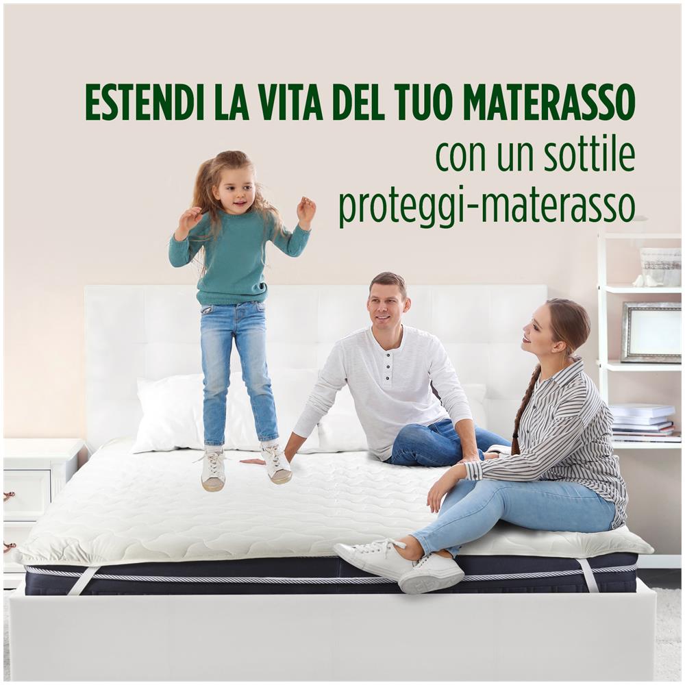 Topper Memory Foam Materassi Russo - 5cm Sfoderabile In Aloe Vera, 160x190cm