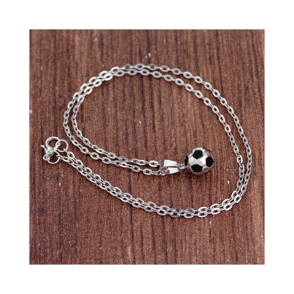 Collana Con Ciondolo Calcio Silver - Foto 5