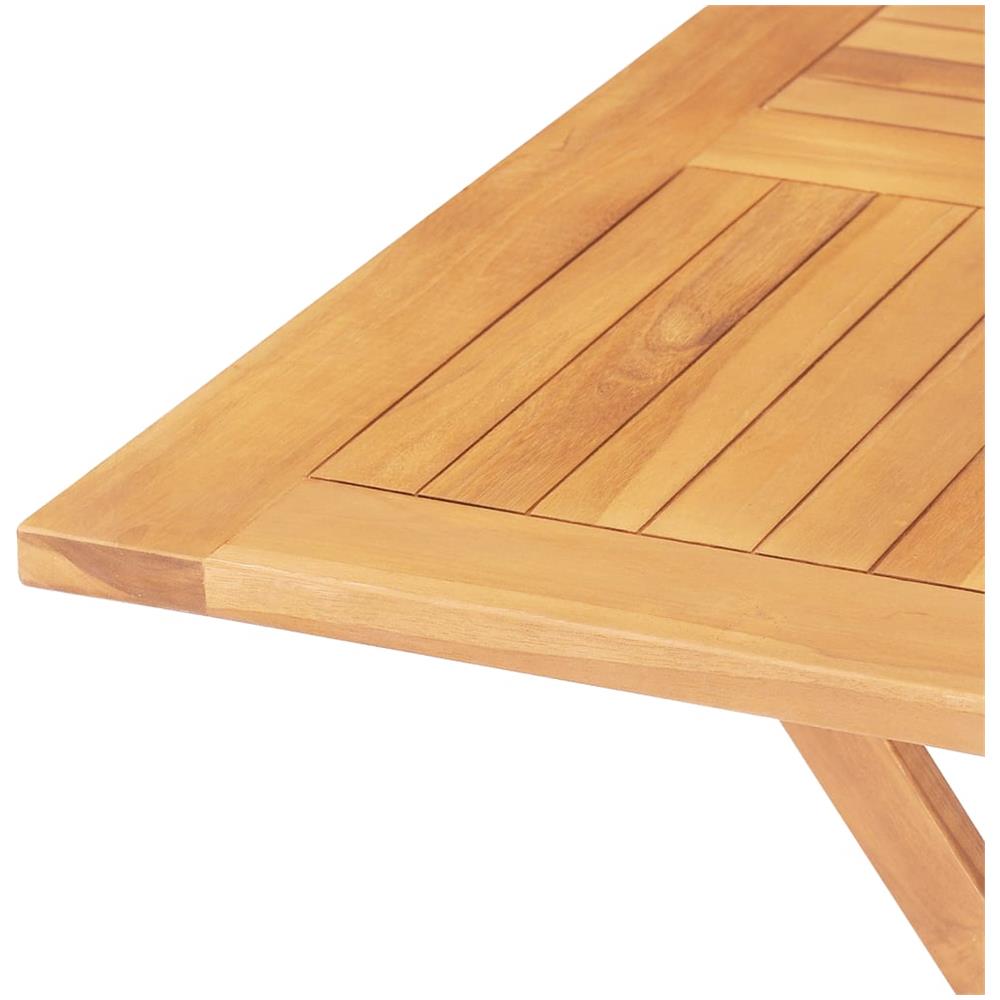 Set Da Pranzo Per Giardino 5 Pz In Legno Massello Di Teak - Foto 2