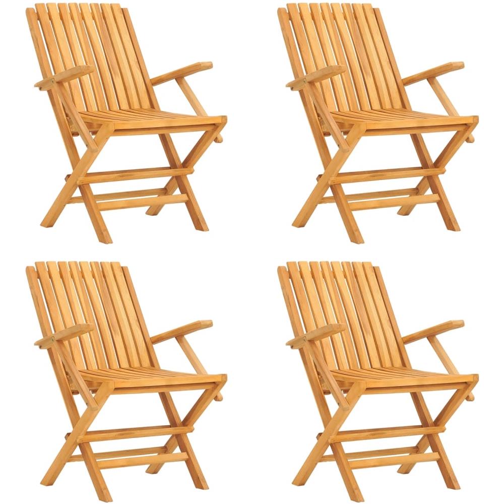 Set Da Pranzo Per Giardino 5 Pz In Legno Massello Di Teak - Foto 9