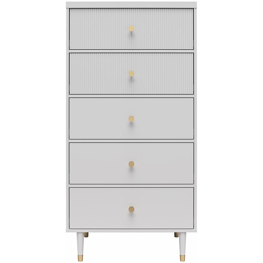 Comò Elizabeth 5 Cassetti. Tortora - Foto 2