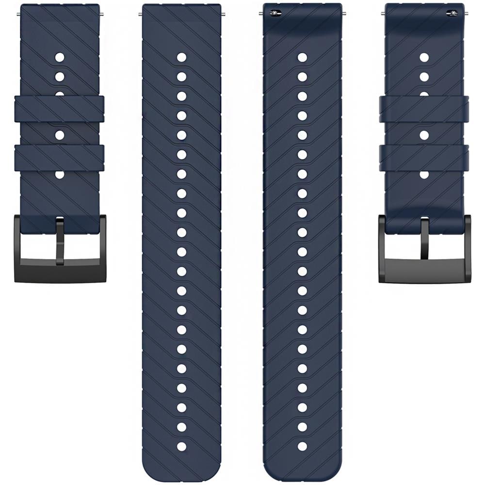 Cinturino Per Orologio Modello Esteso In Twill Di Silicone Per Garmin Forerunner 22 Mm Blue - Foto 1