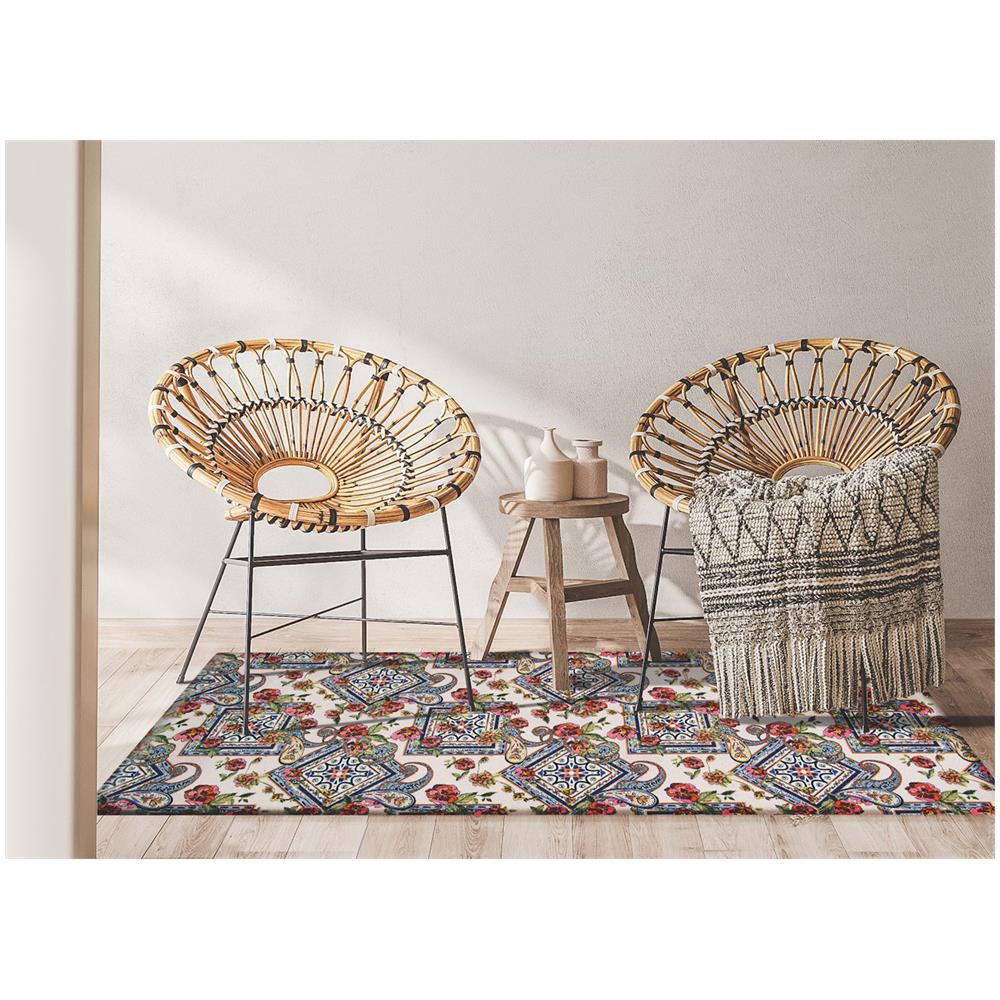 Tappeto Cucina Antiscivolo Stampa Digitale Emozioni Fantasie Maiolica Marina 58x240 Milleunanotte - Foto 2