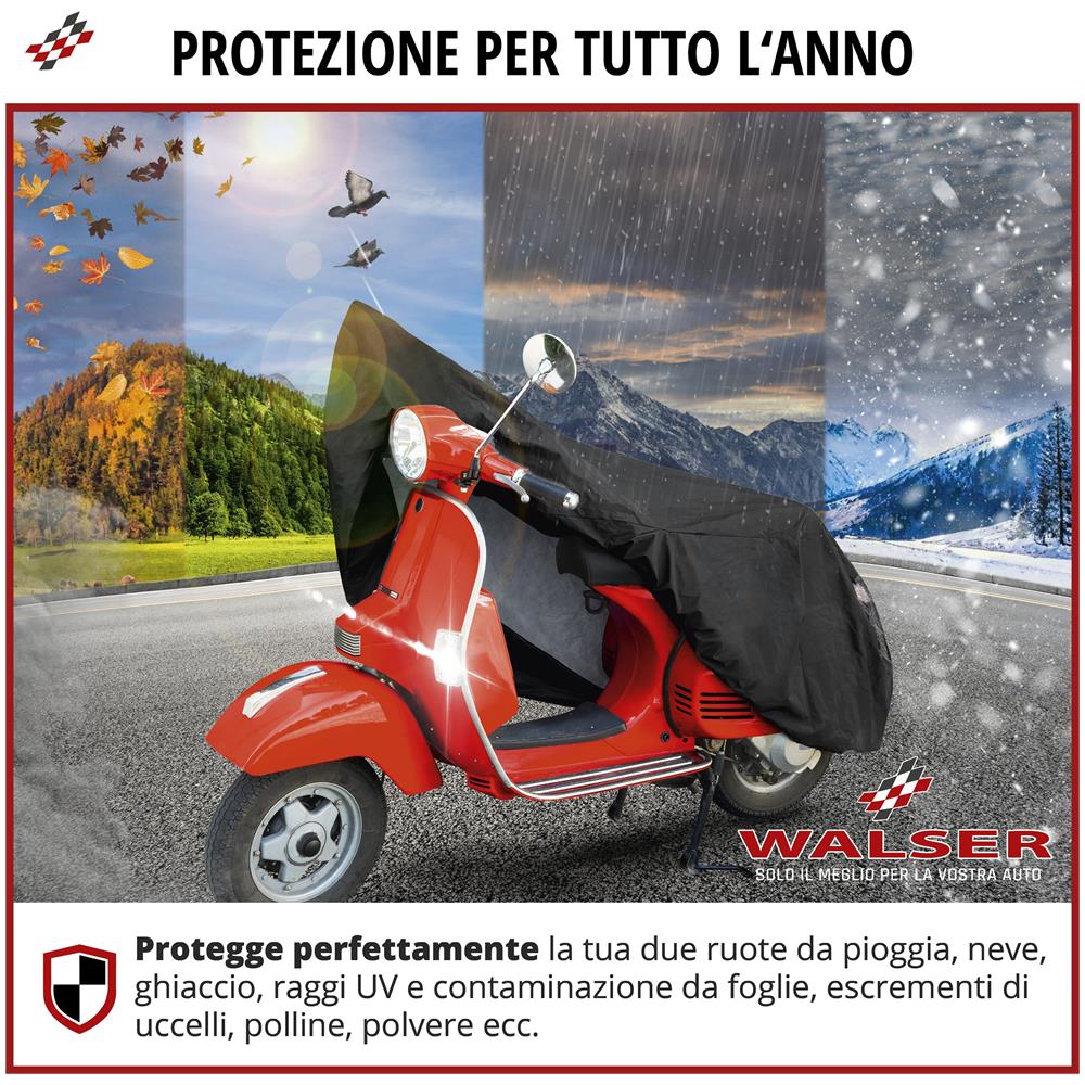 Garage Per Motociclette Dimensioni Scooter S Pvc - 185 X 90 X 110 Cm Nero - Foto 2