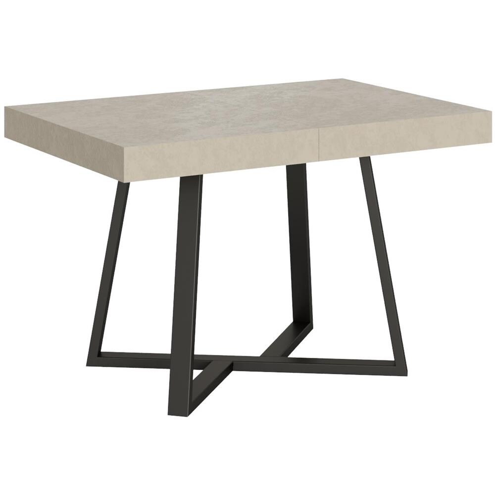 Tavolo allungabile 90x120/224 cm Zeplir cashmere gambe antracite - Foto 1