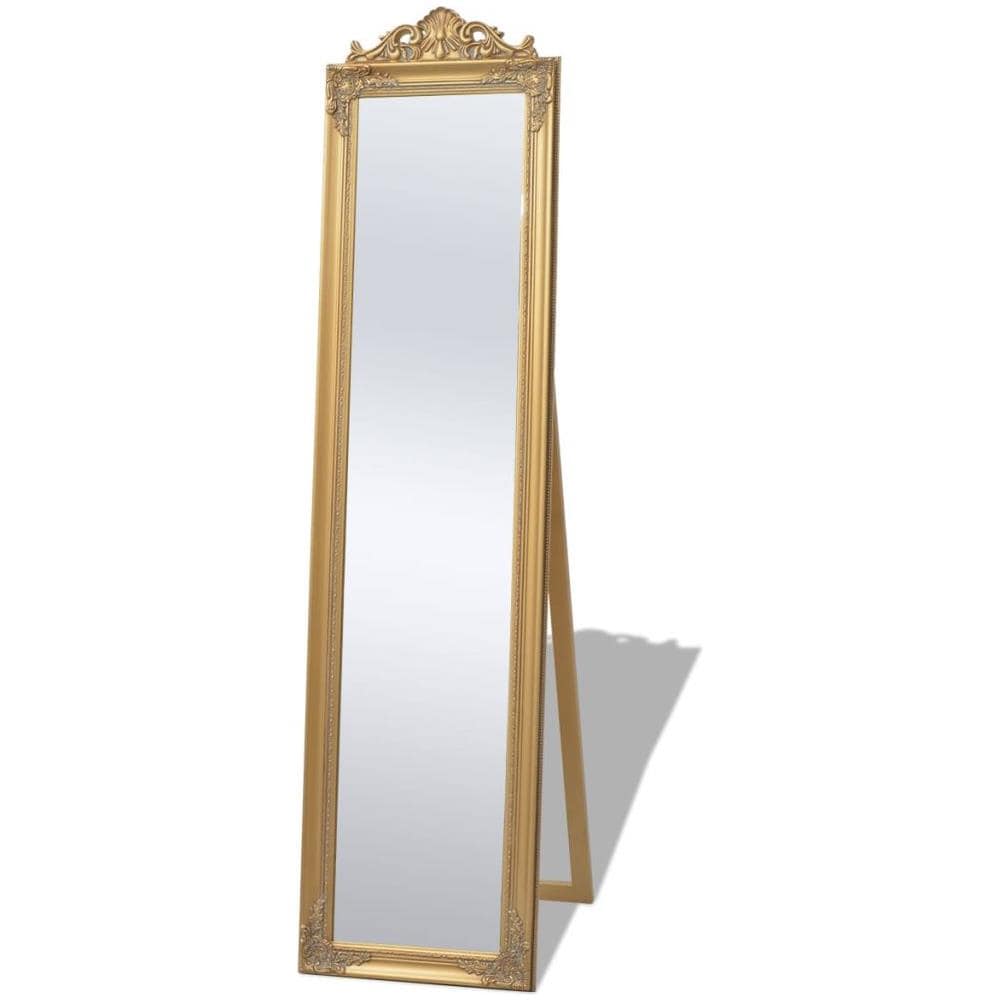 Specchio A Pavimento In Stile Barocco 160x40 Cm Dorato - Foto 1