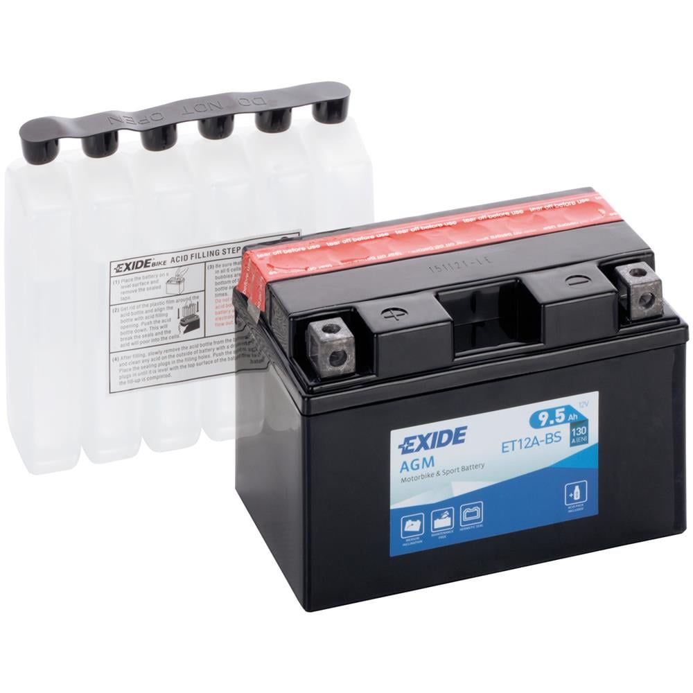 Exet12abs Batteria 12v Bike Agm 10 Ah 130 A - Foto 1