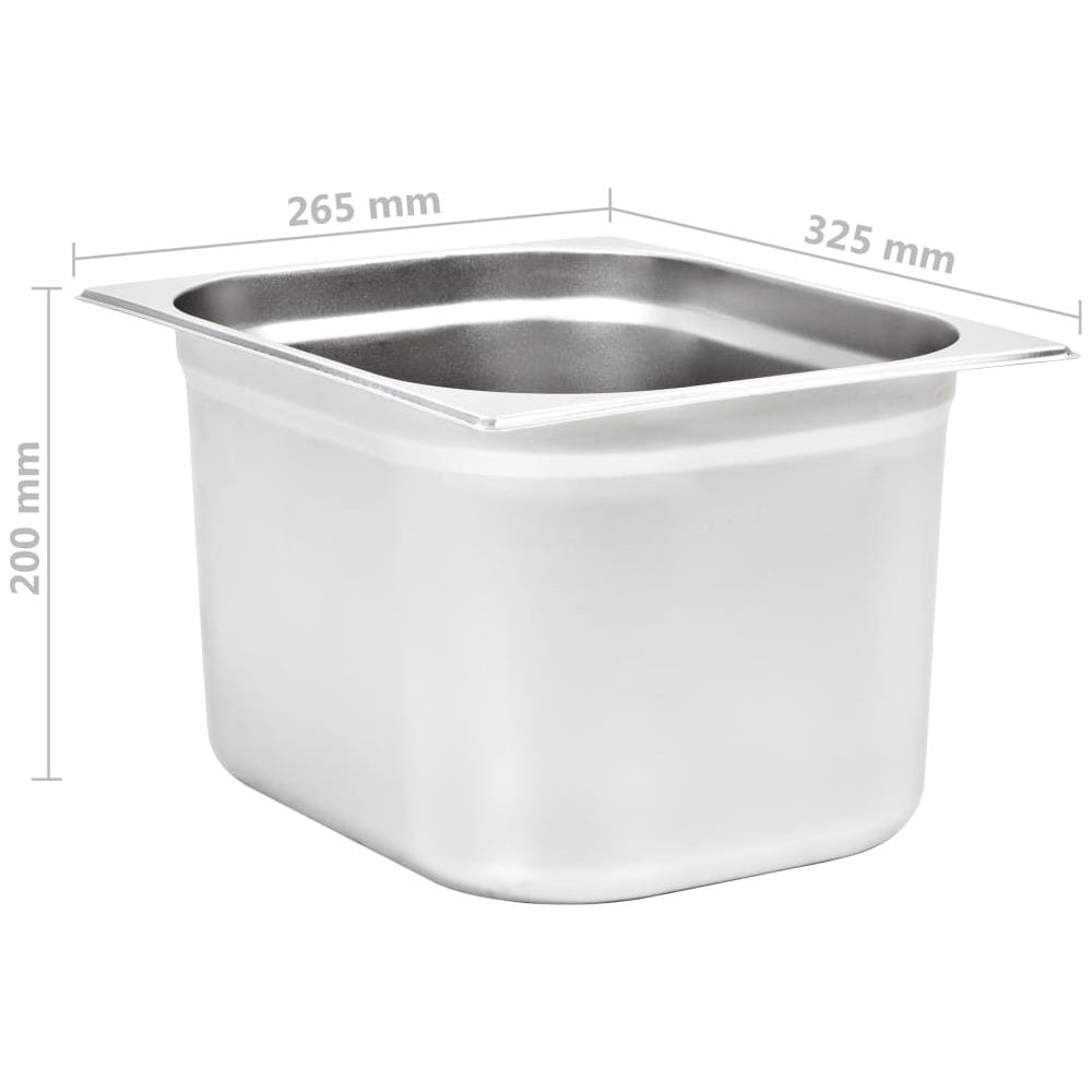 Contenitori Per Alimenti 2 Pz Gn 1/2 200 Mm In Acciaio Inox - Foto 8