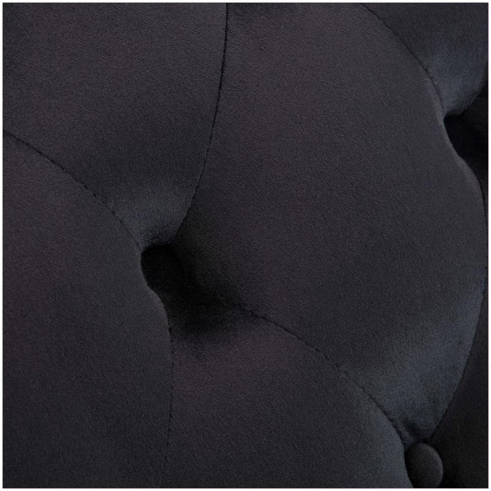 Sedia A Sdraio Nera In Velluto - Foto 2