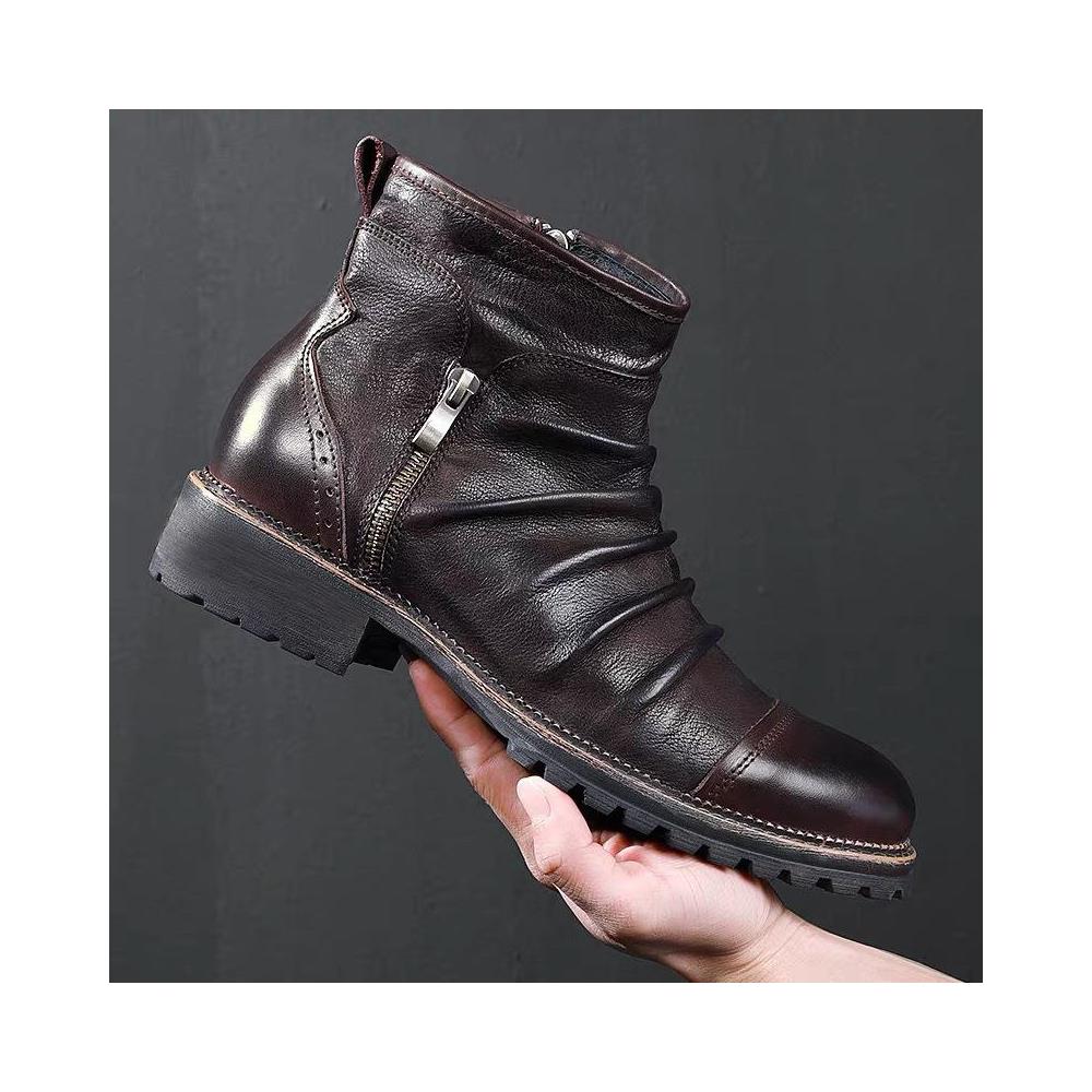 Pawelk's Polacchino in pelle vintage Nero Nero - Scarpe Stivaletti Uomo  131,60 €