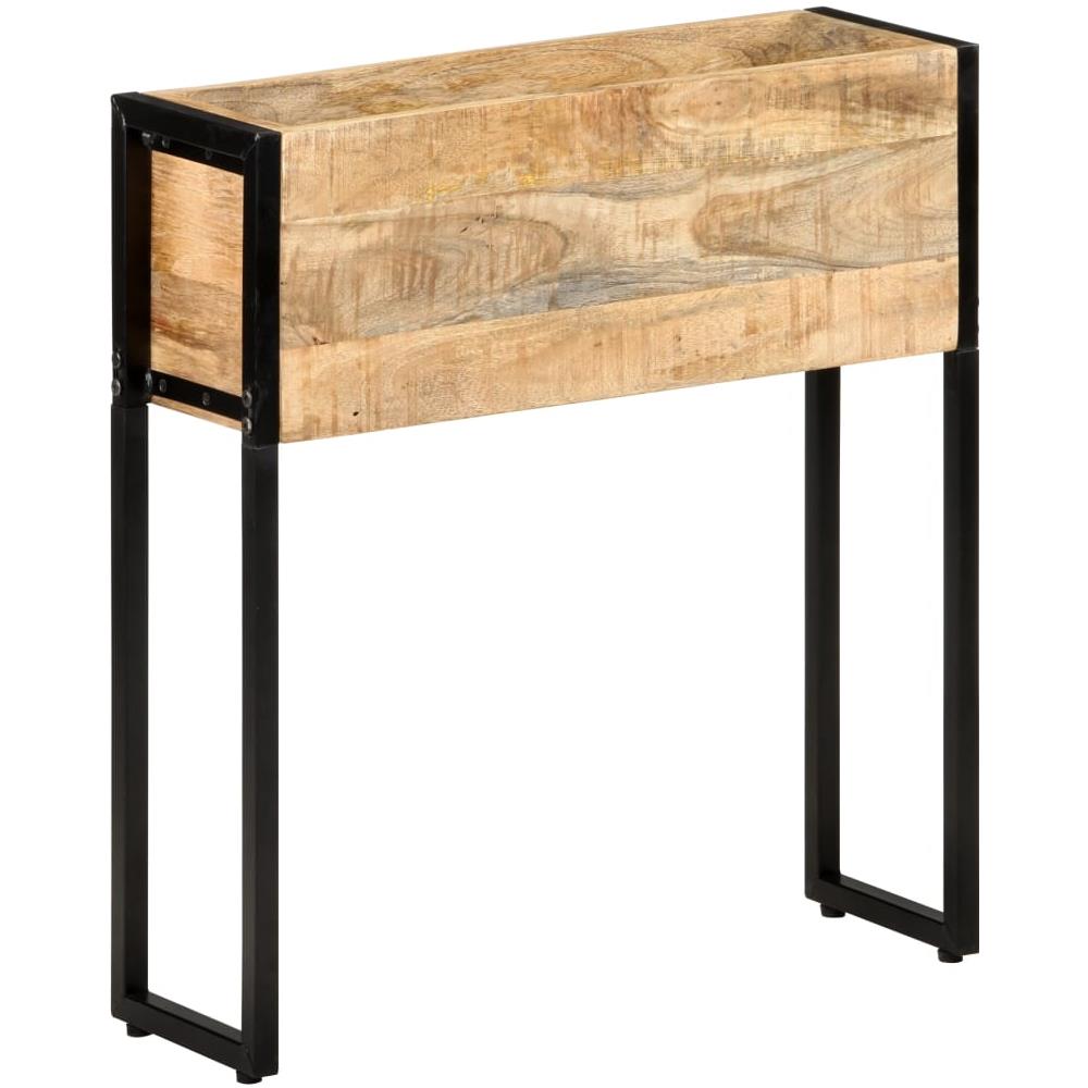 Fioriera 60x20x68 cm in Legno di Mango Grezzo - Foto 1