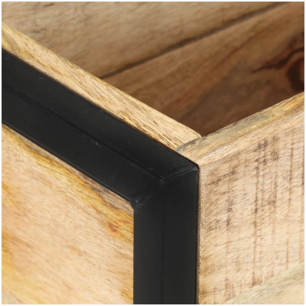 Fioriera 60x20x68 cm in Legno di Mango Grezzo - Foto 3