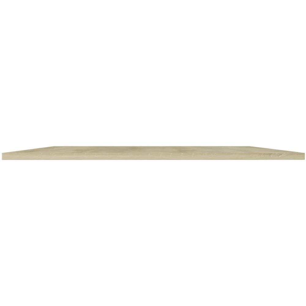 Ripiani per Libreria 4pz Rovere Sonoma 80x20x1,5cm Multistrato - Foto 2