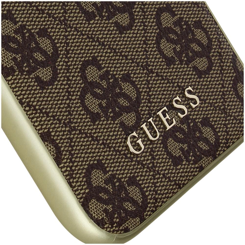 Cover Iphone 11 Bimateriale Fintura Intessuta 4g Charms Guess Marrone - Foto 2