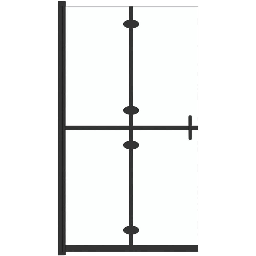 Parete per Doccia Walk-in Pieghevole in Vetro ESG 80x190 cm - Foto 2