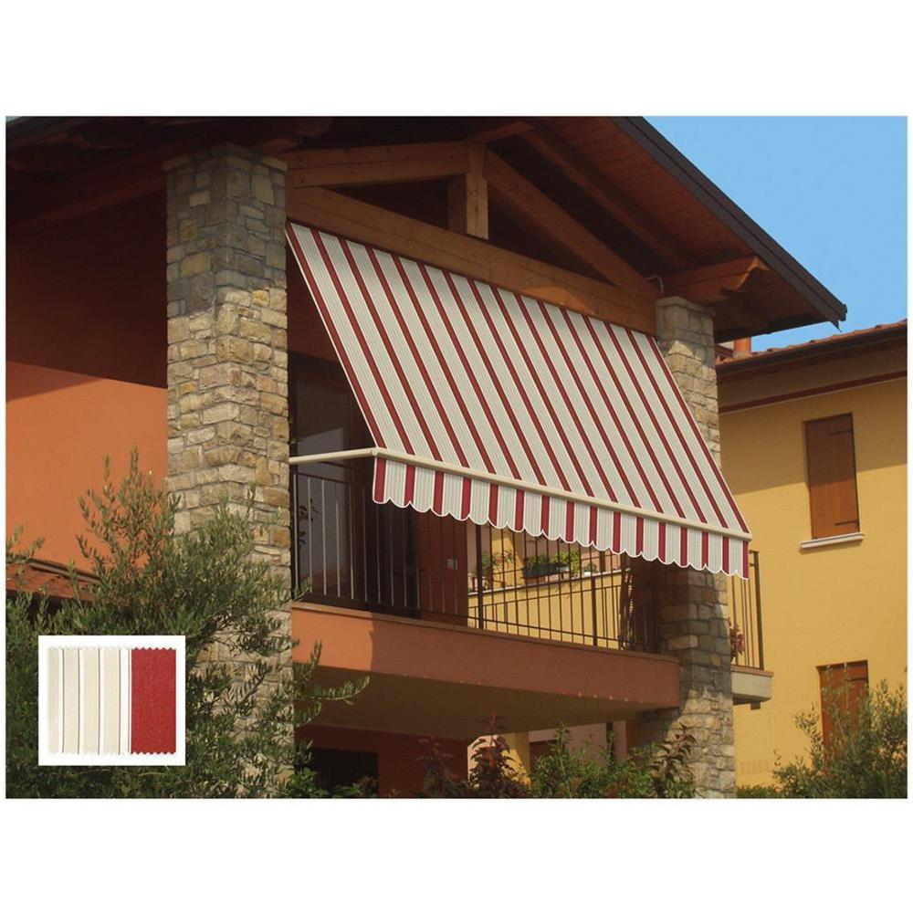 Tenda Da Sole A Caduta Con Mantovana 250x250 Beige Senza Cassonetto - Foto 2