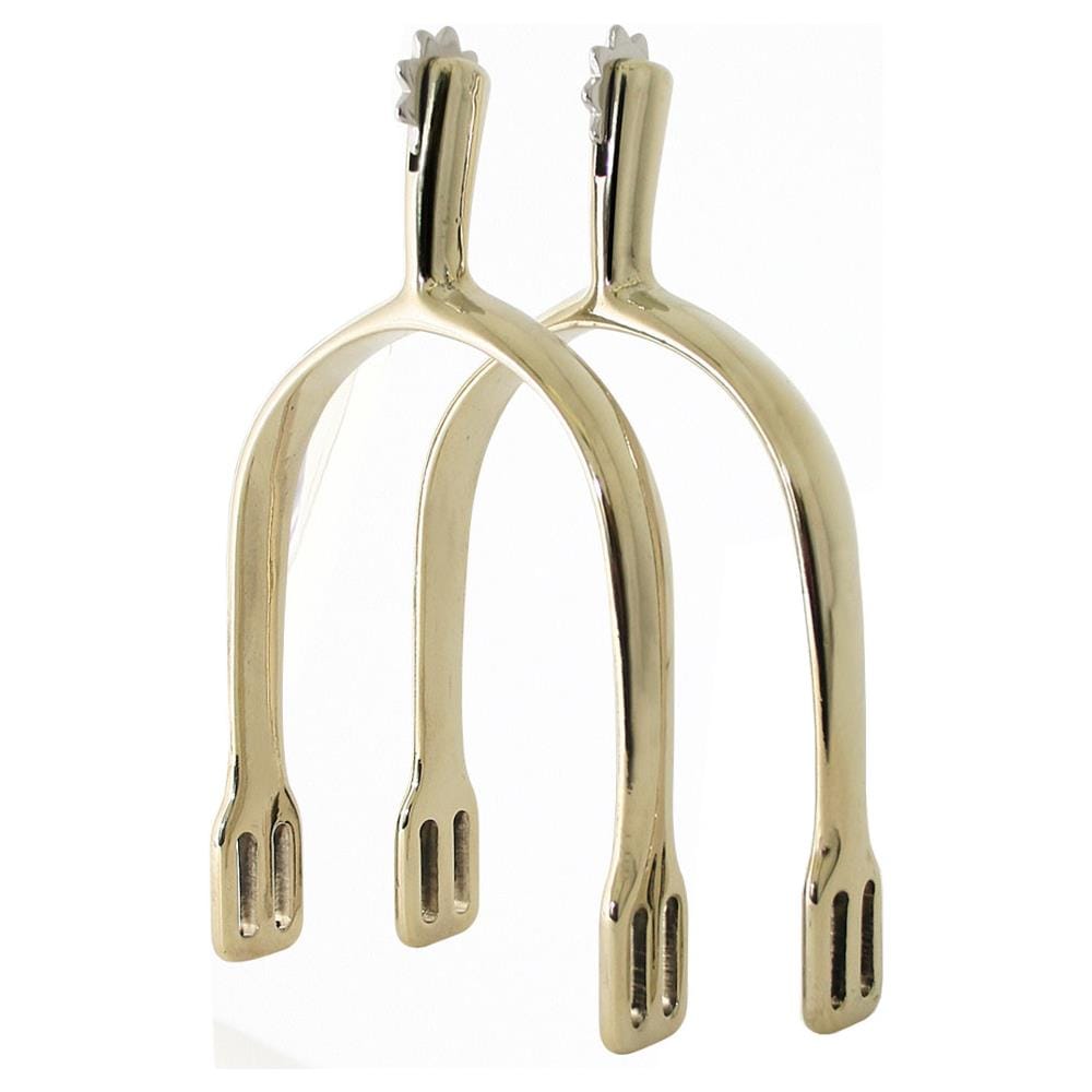 EQUESTRO - Speroni Inglesi Con Rotella Orizzontale In Ottone Curva 30