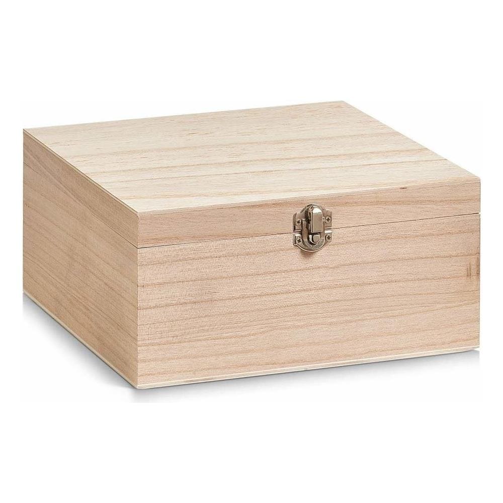 Contenitore In Legno Con Coperchio, 23 X 23 X 11 Cm, - Foto 2