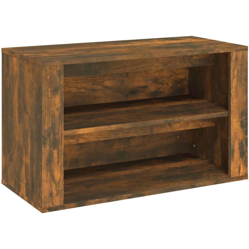Scarpiera Rovere Fumo 75x35x45 Cm In Legno Multistrato - Foto 2