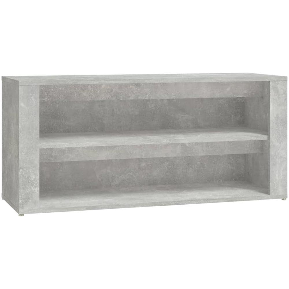 Scarpiera Grigio Cemento 100x35x45 Cm In Legno Multistrato - Foto 2