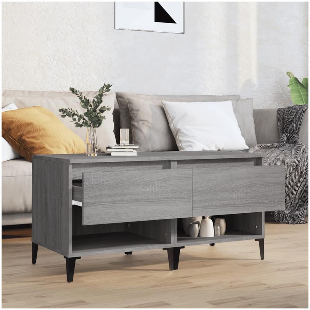 Tavolini 2 Pz Grigio Sonoma 50x46x50 Cm In Legno Multistrato - Foto 3