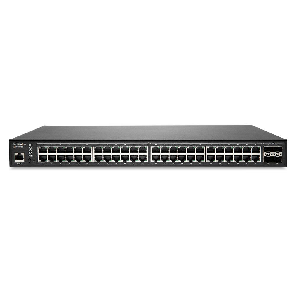 SWS14-48FPOE Gestito L2 Gigabit Ethernet (10/100/1000) Supporto Power over Ethernet (PoE) 1U Nero - Foto 1