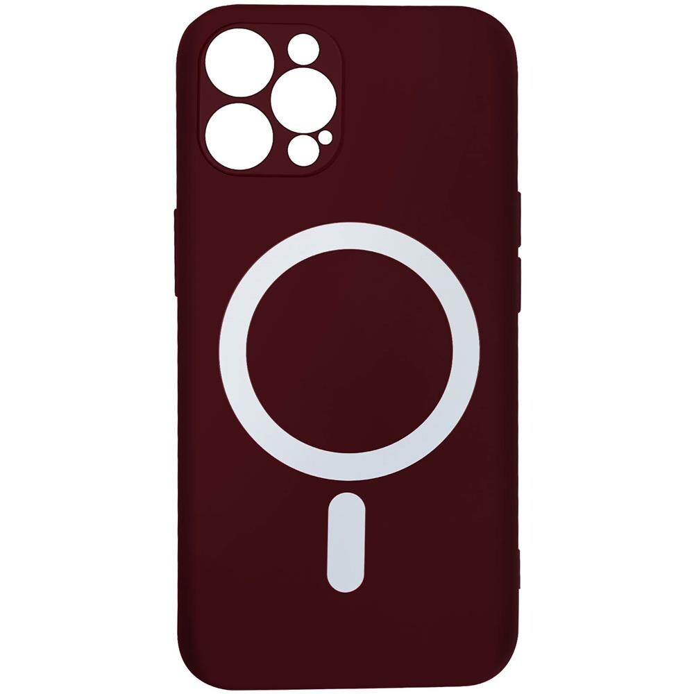 Cover Magsafe Per Iphone 12 Pro Soft-touch Bordi Rialzati Anti-shock Bordeaux - Foto 1