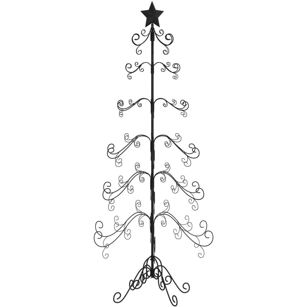 Albero Di Natale Decorativo In Metallo Nero 215 Cm - Foto 2