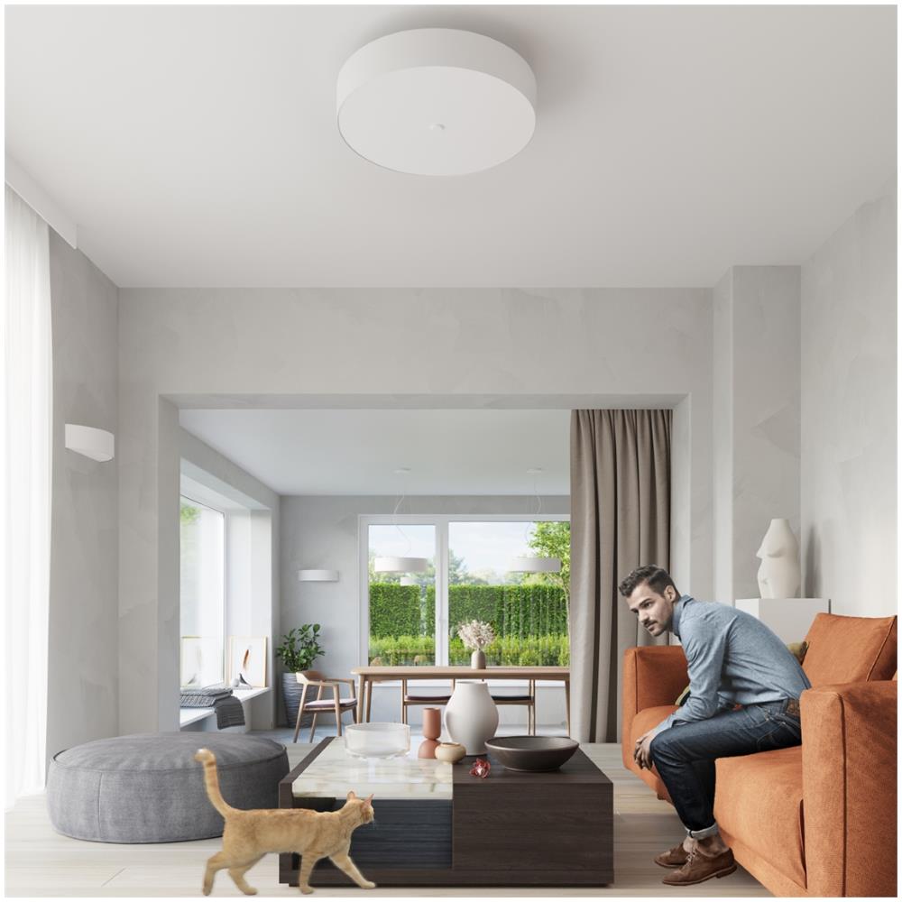 Lampada Da Soffitto Skala 80 Bianco Sl. 0813 - Minimalista Lampade Da Soffitto Bianco 20x80x80 Cm - Foto 7