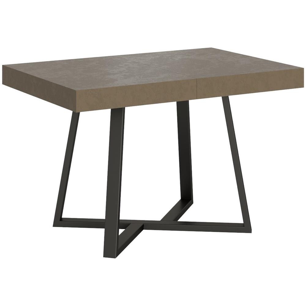 Tavolo allungabile 90x120/224 cm Zeplir tortora gambe antracite - Foto 1