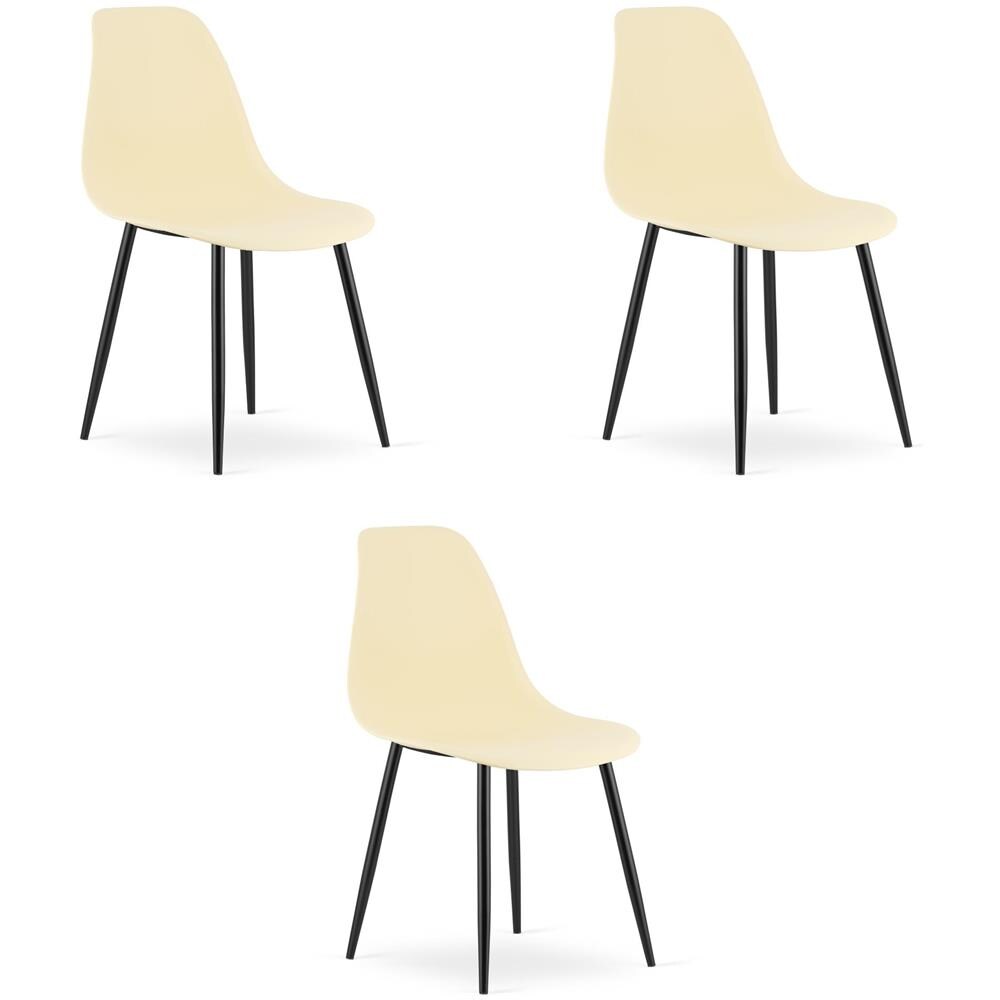 Sedia da scrivania moderna color crema WAT x3 - Foto 1