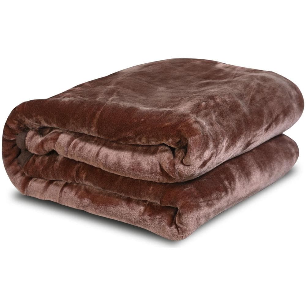 Coperta in acrilico marrone 160x200 cm - Copertura morbida, calda e accogliente - Foto 1