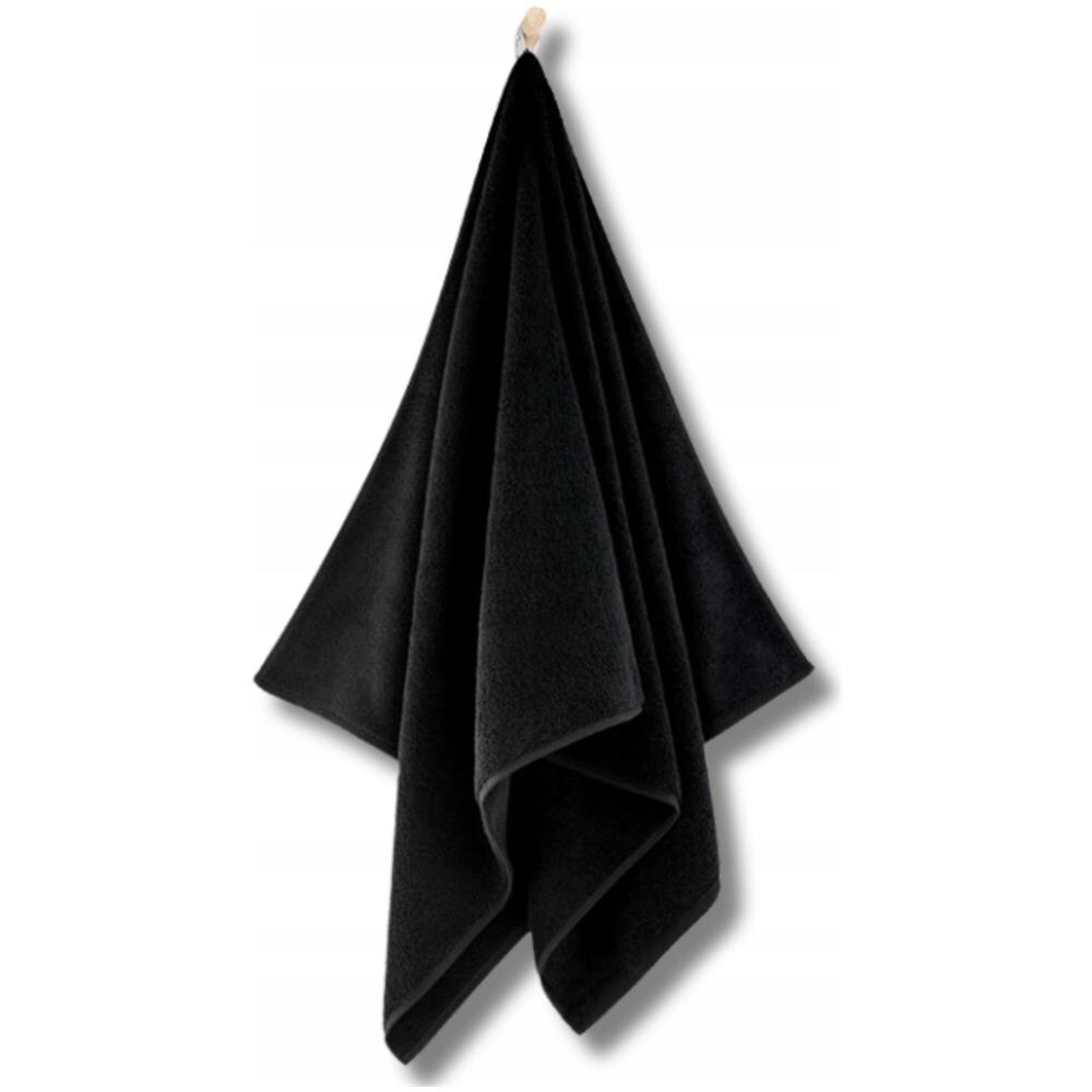 Asciugamano Kiwi2 - 70x140 cm - Nero - Morbido come il velluto - Ad asciugatura rapida - 100% cotone - Foto 1