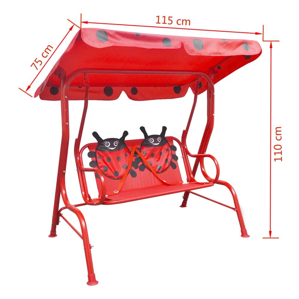 Altalena Per Bambini Rossa - Foto 6