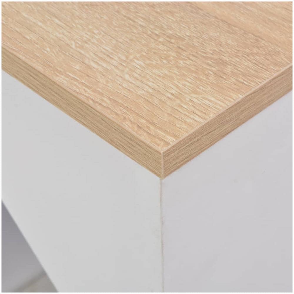 Tavolo da Bar con Mobiletto Bianco 115x59x200 cm - Foto 2