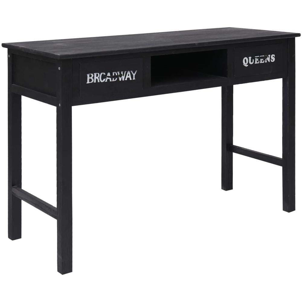 Tavolo Consolle Nero 110x45x76 Cm In Legno - Foto 1