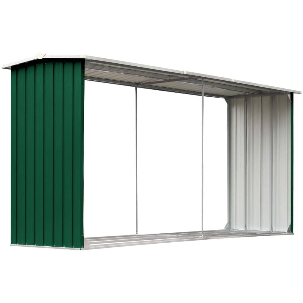 Capannone da Giardino in Acciaio Zincato 330x92x153cm Verde - Foto 2