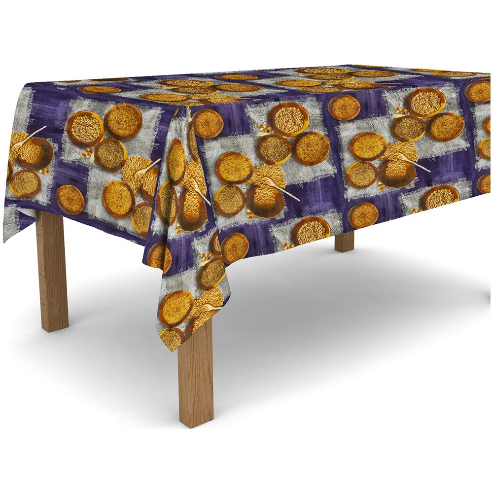Tovaglia In Tela Cerata In Pvc Antimacchia Resistente E Facile Da Tagliare 140x500 Cm - Cereali - Foto 1