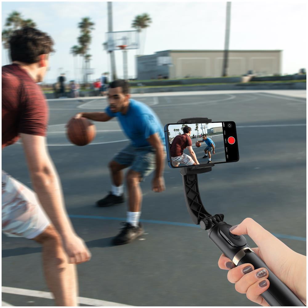 Stabilizzatore Asta Selfie Smartphone Telecomando Bluetooth 2 In 1 Serie Q08 - Foto 2