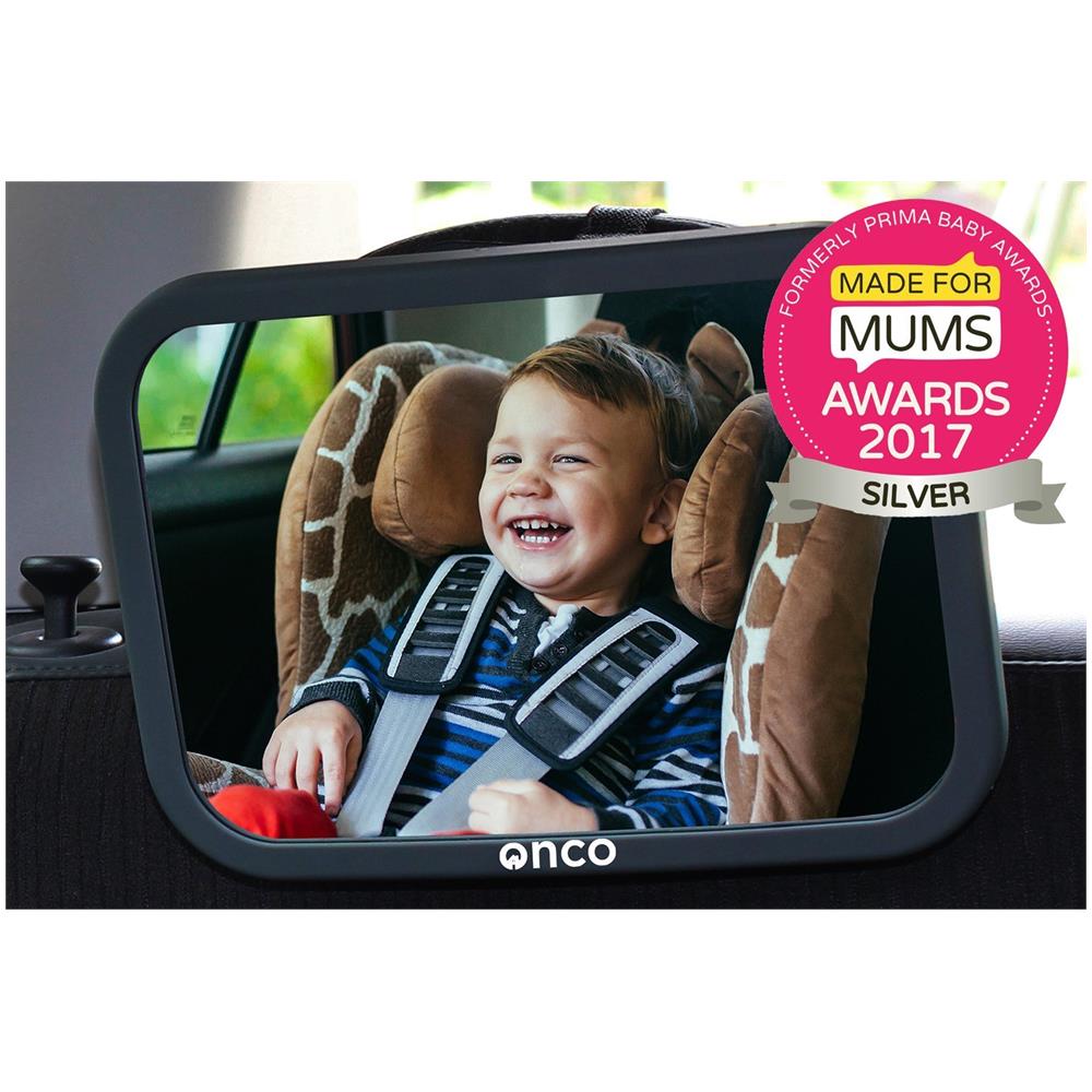 Bambino Dellautomobile Dello Specchio - Pace Della Mente Per Tenere Docchio Il Bambino Su Un Seggiolino Di Fronte Posteriore - Premium Black Frame - Foto 2