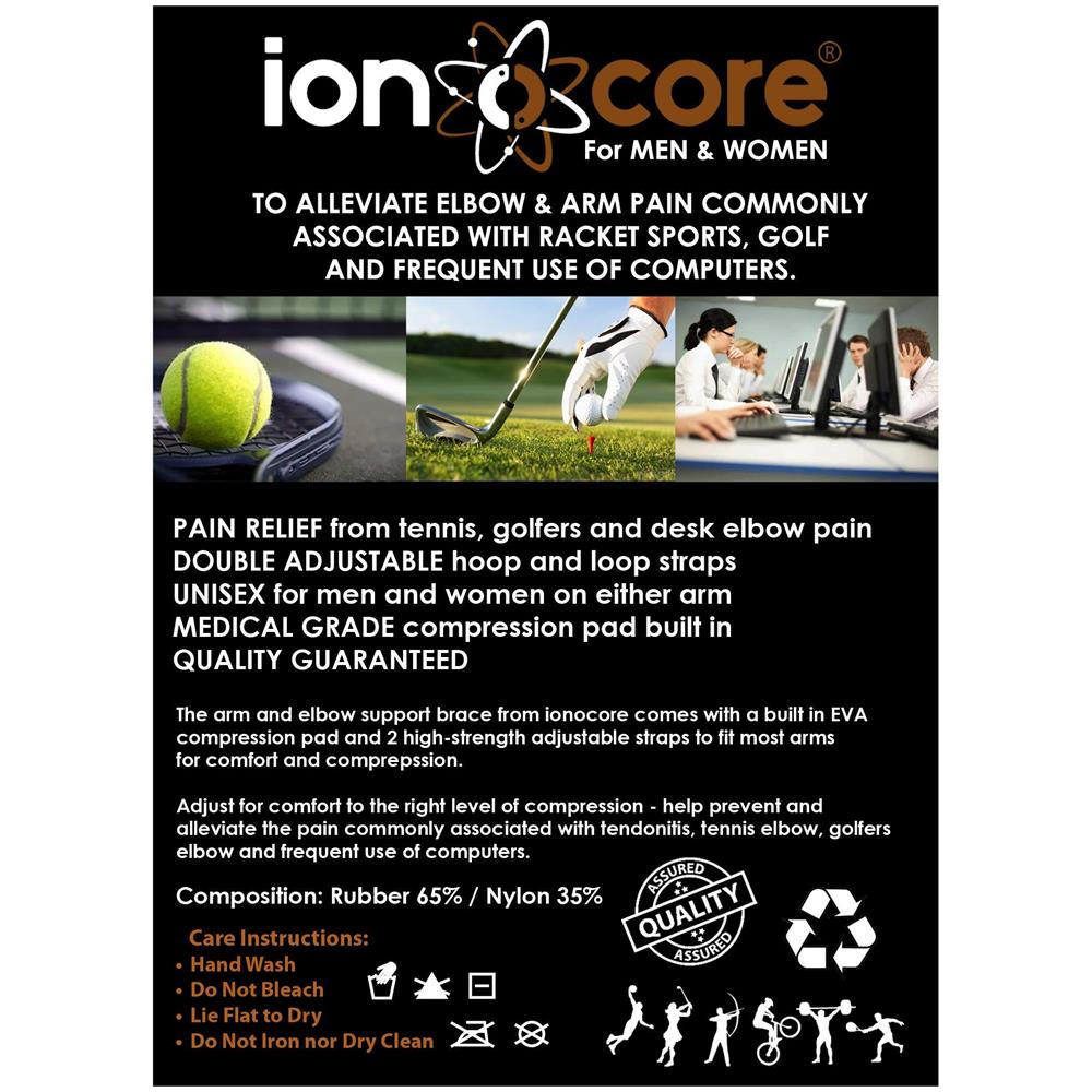 Gomito Del Gancio Di Sostegno - Golf Tennis Elbow Arm Strap - Leggero E Regolabile Con Eva Compressione Pad - One-size (1)  - Foto 4