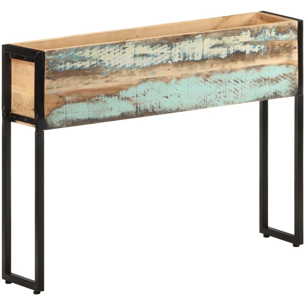 Fioriera 90x20x68 cm in Legno Massello di Recupero - Foto 1