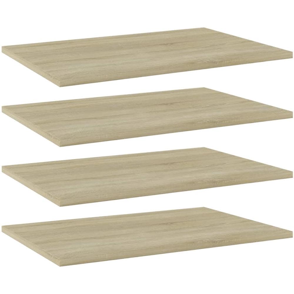 Ripiani per Libreria 4pz Rovere Sonoma 60x40x1,5cm Multistrato - Foto 1