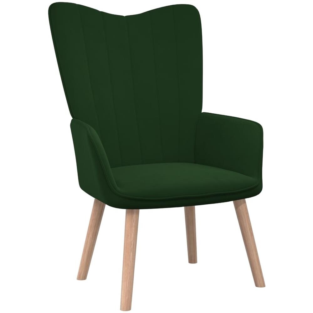 Poltrona Relax Verde Scuro in Velluto - Foto 1