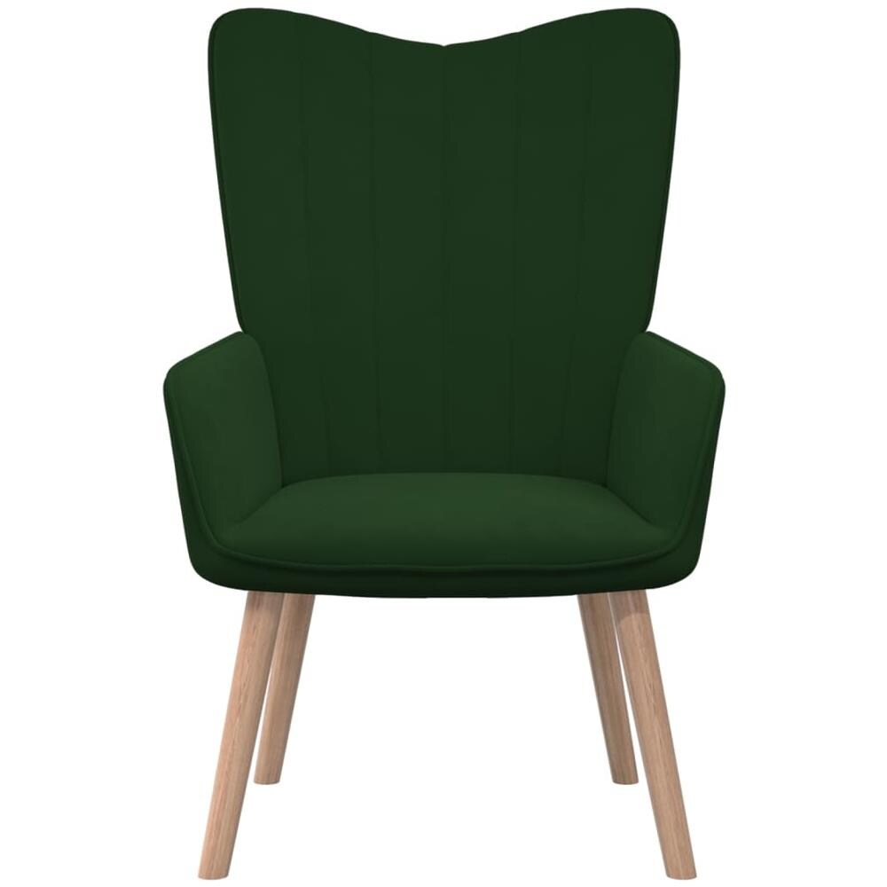 Poltrona Relax Verde Scuro in Velluto - Foto 3