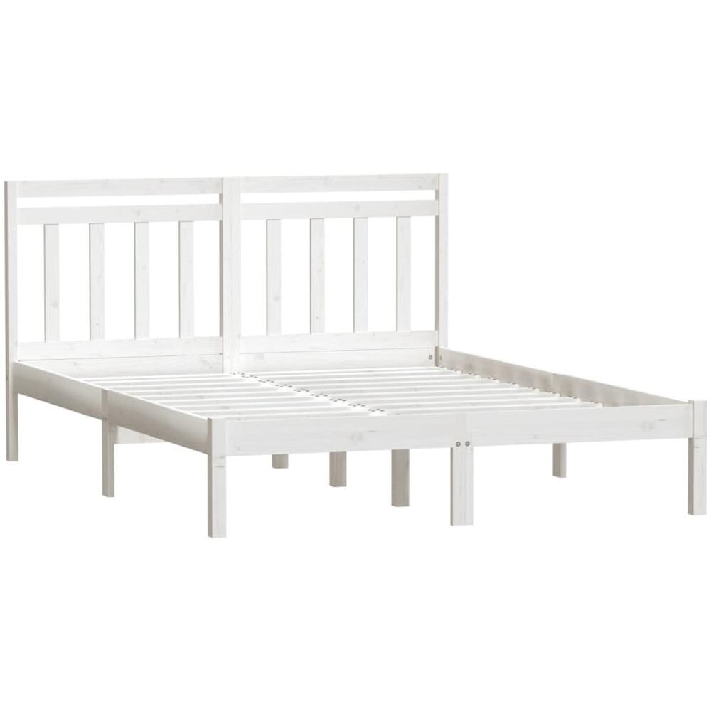 Giroletto Bianco 135x190 cm Double in legno Massello - Foto 3