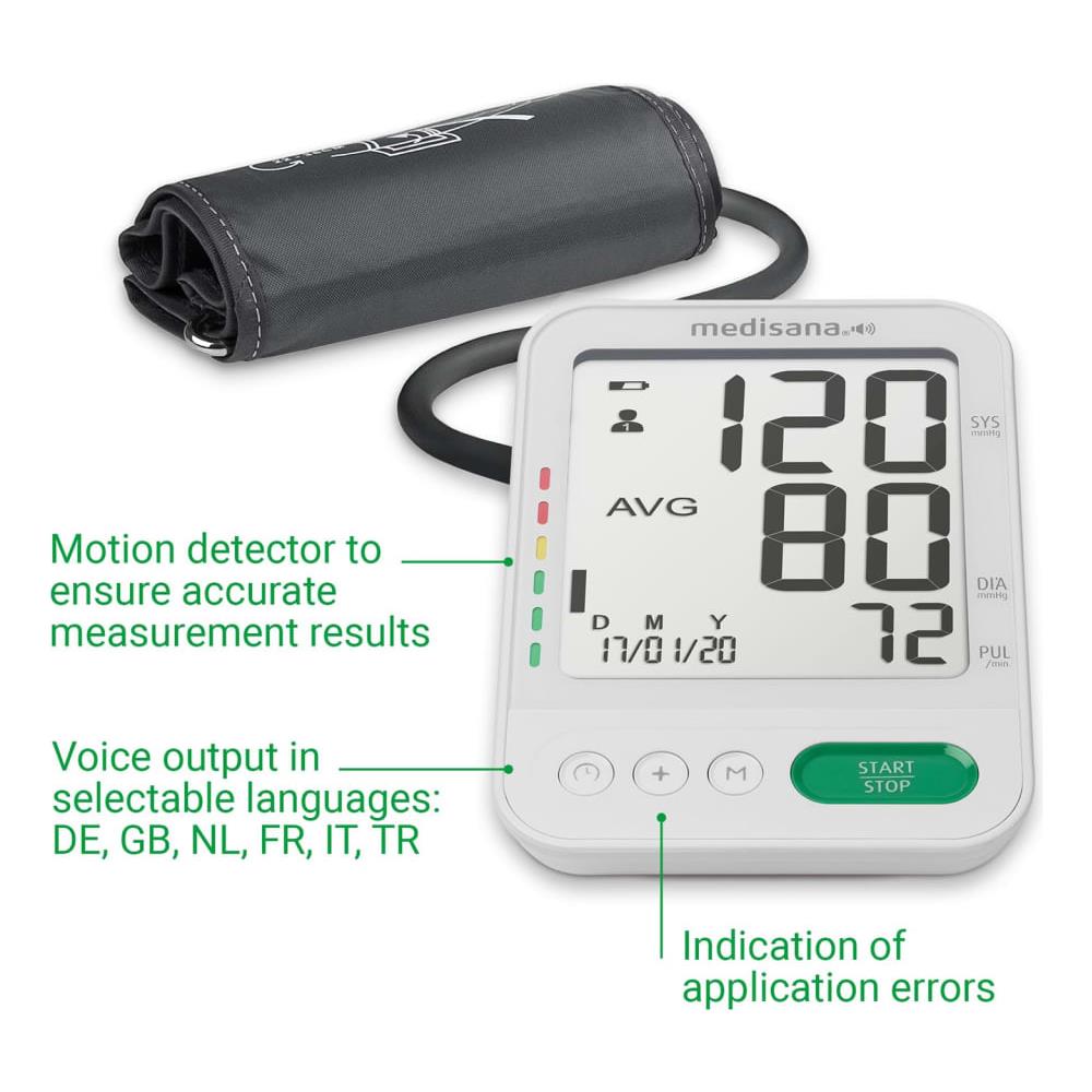 Bu 586 Voice Sfigmomanometro Da Braccio Bracciale Grande 23-43 Cm - Foto 10