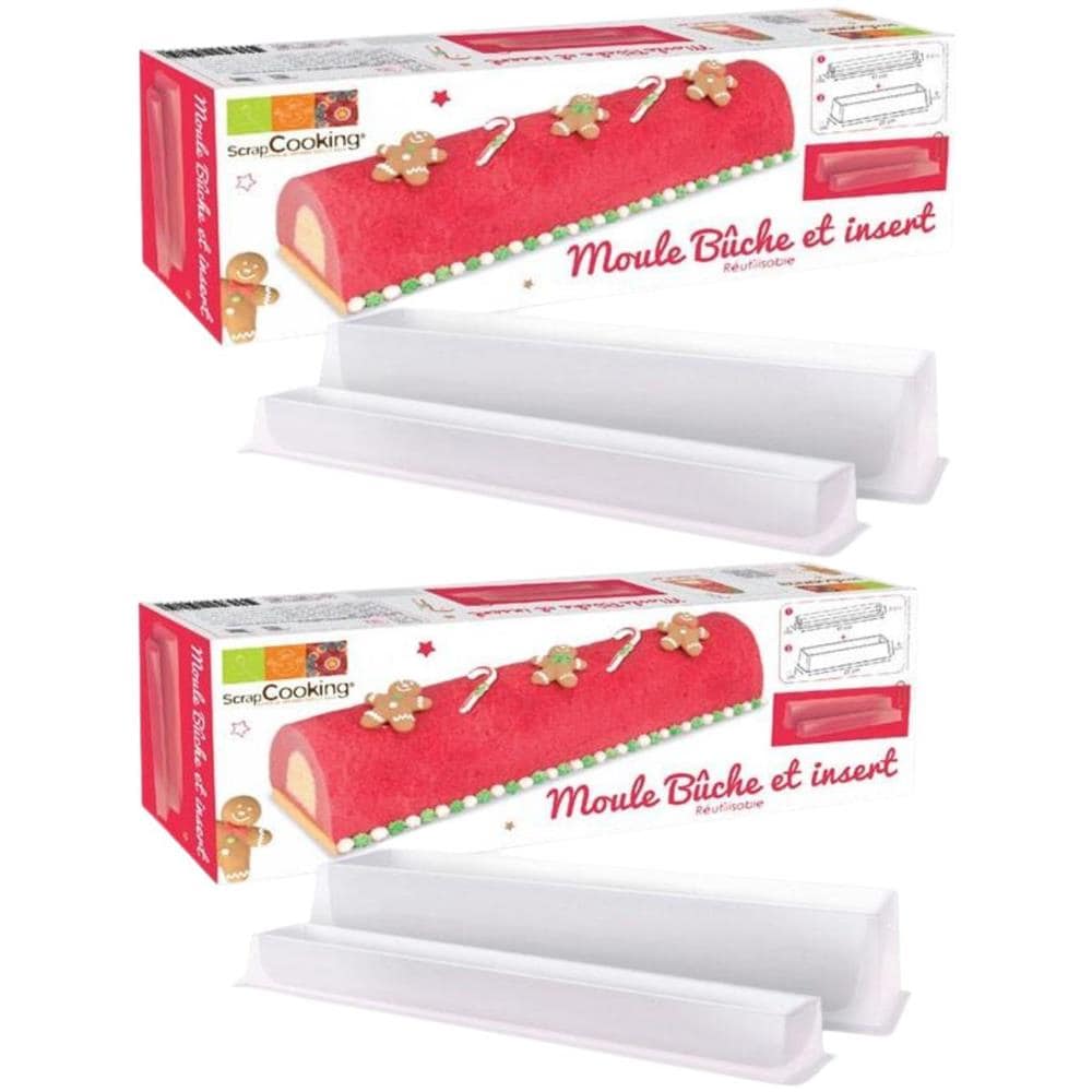 2 Stampi Per Tronchi Di Yule + 2 Inserti - Foto 1